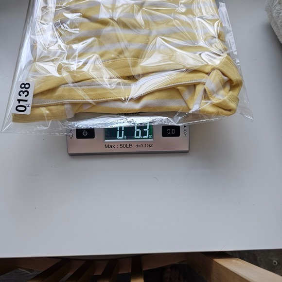 Talbots Stretch Weekend Tee Butter Yellow White Stripe Women's XL Preppy Classic - Picture 9 of 9